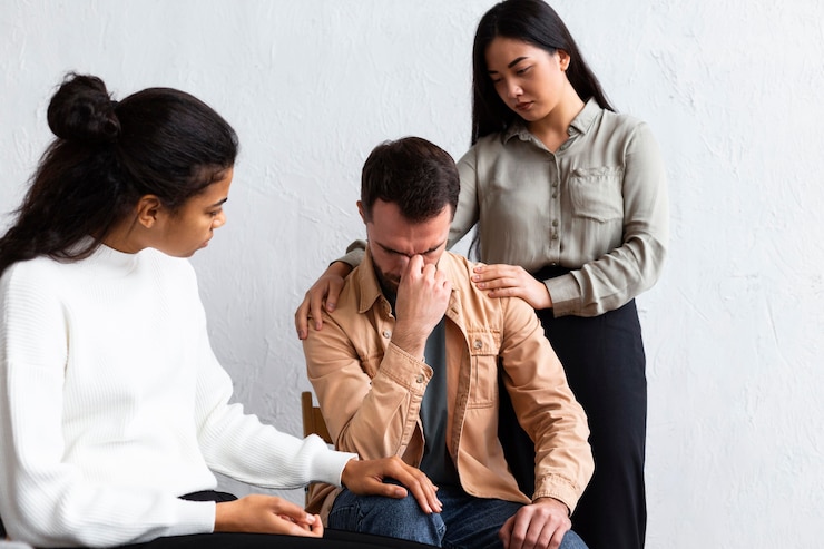 Team under pressure, seeking clarity and support through psychological services